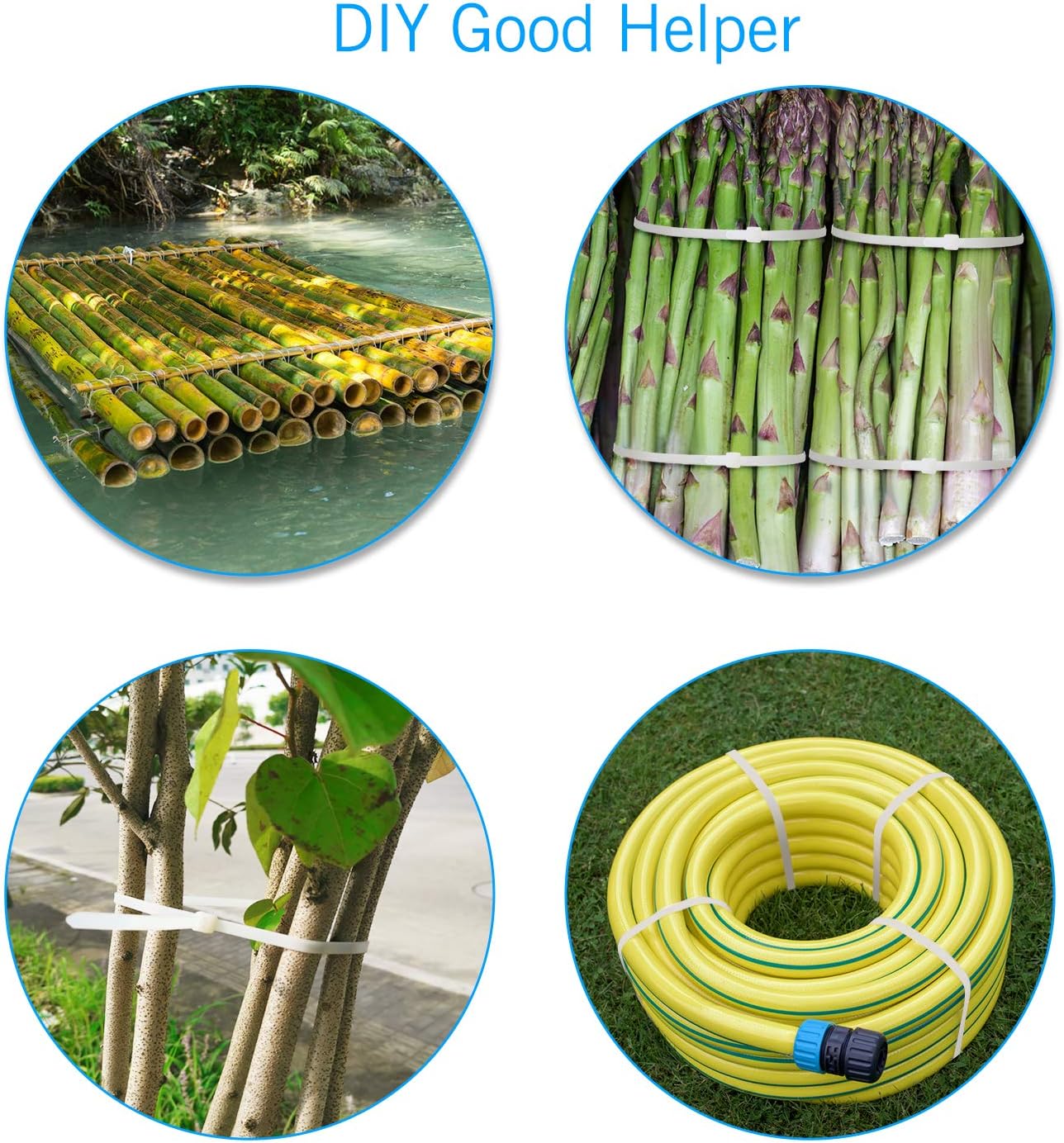 Thumbnail 2 de 200PCS Heavy-Duty Nylon 66 Cable Zip Ties (18 Inch) – strong wire ties for fences, awnings and bundling
