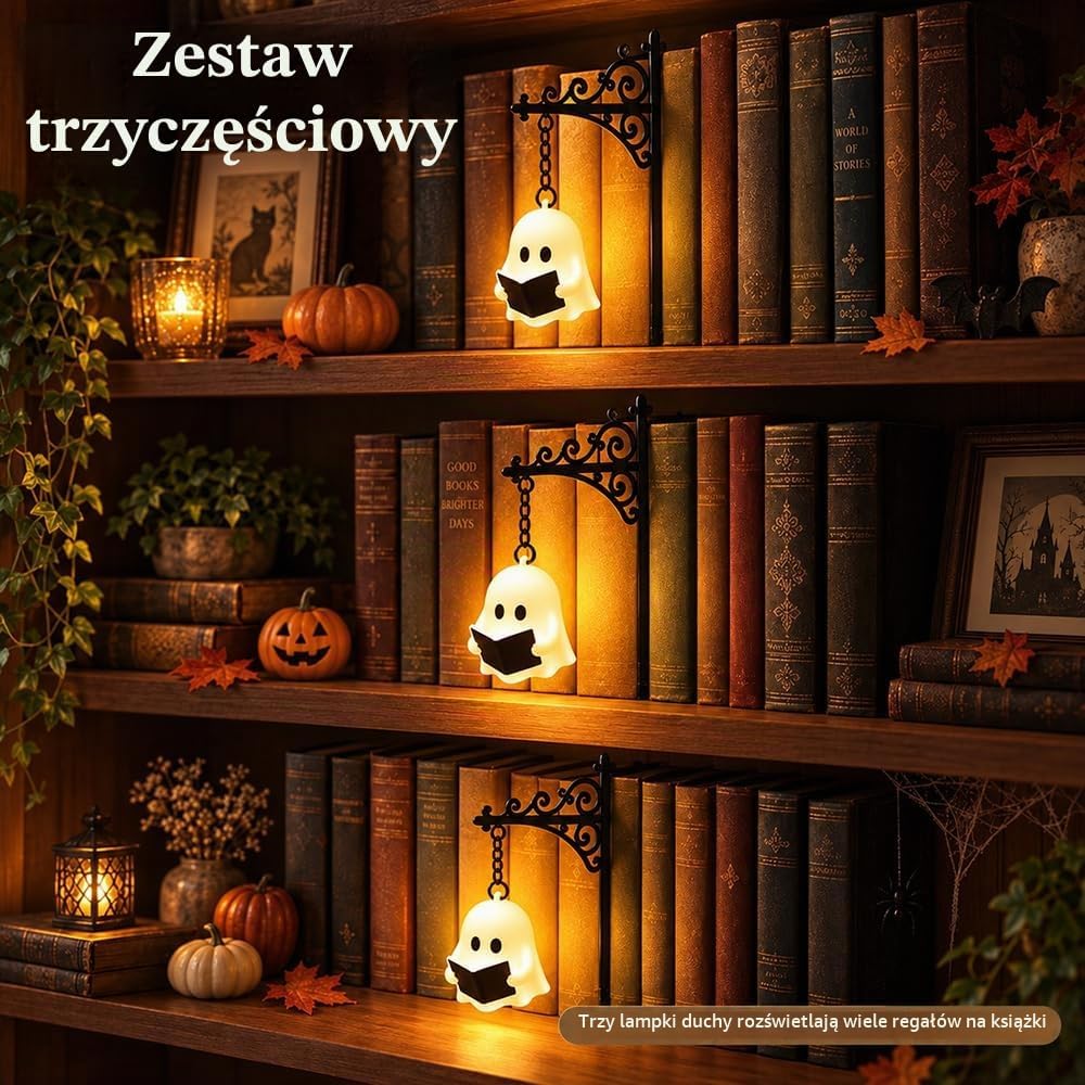 Detalle 2 de HuaMuDM HuaMuDM01 – dekoracyjne oświetlenie półki LED, 3 sztuki, metal