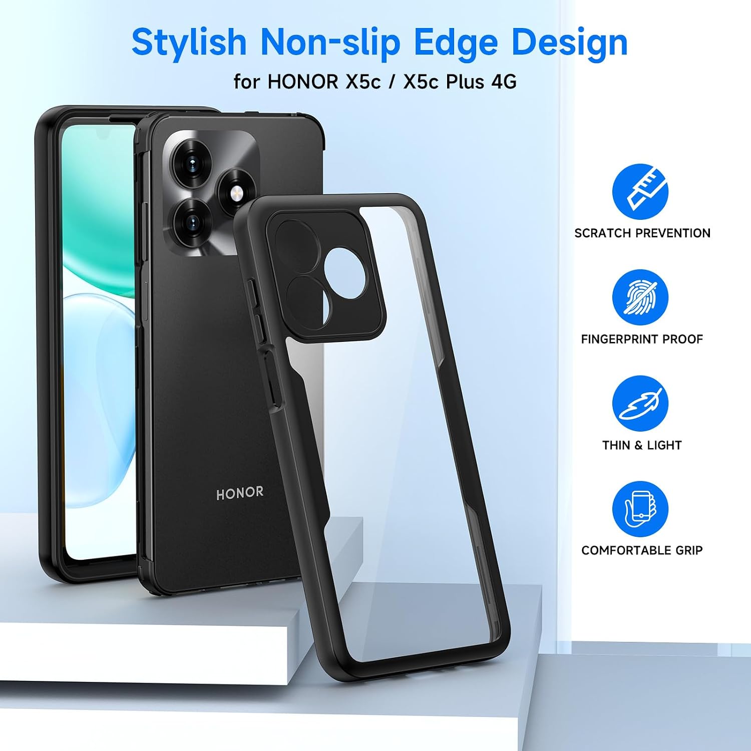 Detalle 2 de Seacosmo Full-Body Case with Screen Protector for Honor X5C/X5C+ Plus