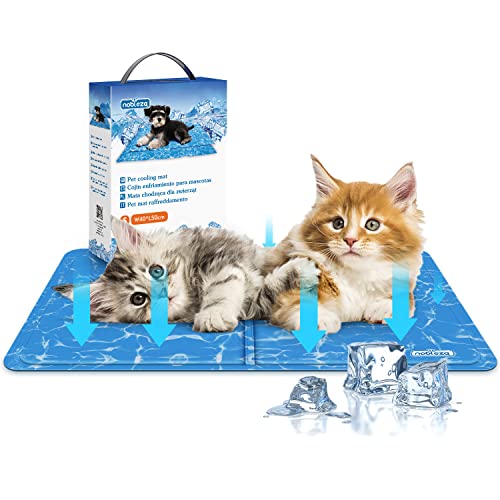 Nobleza Alfombra Refrescante para Perros y Gatos con Gel Auto-Refrigerante 50x40 cm (Azul)