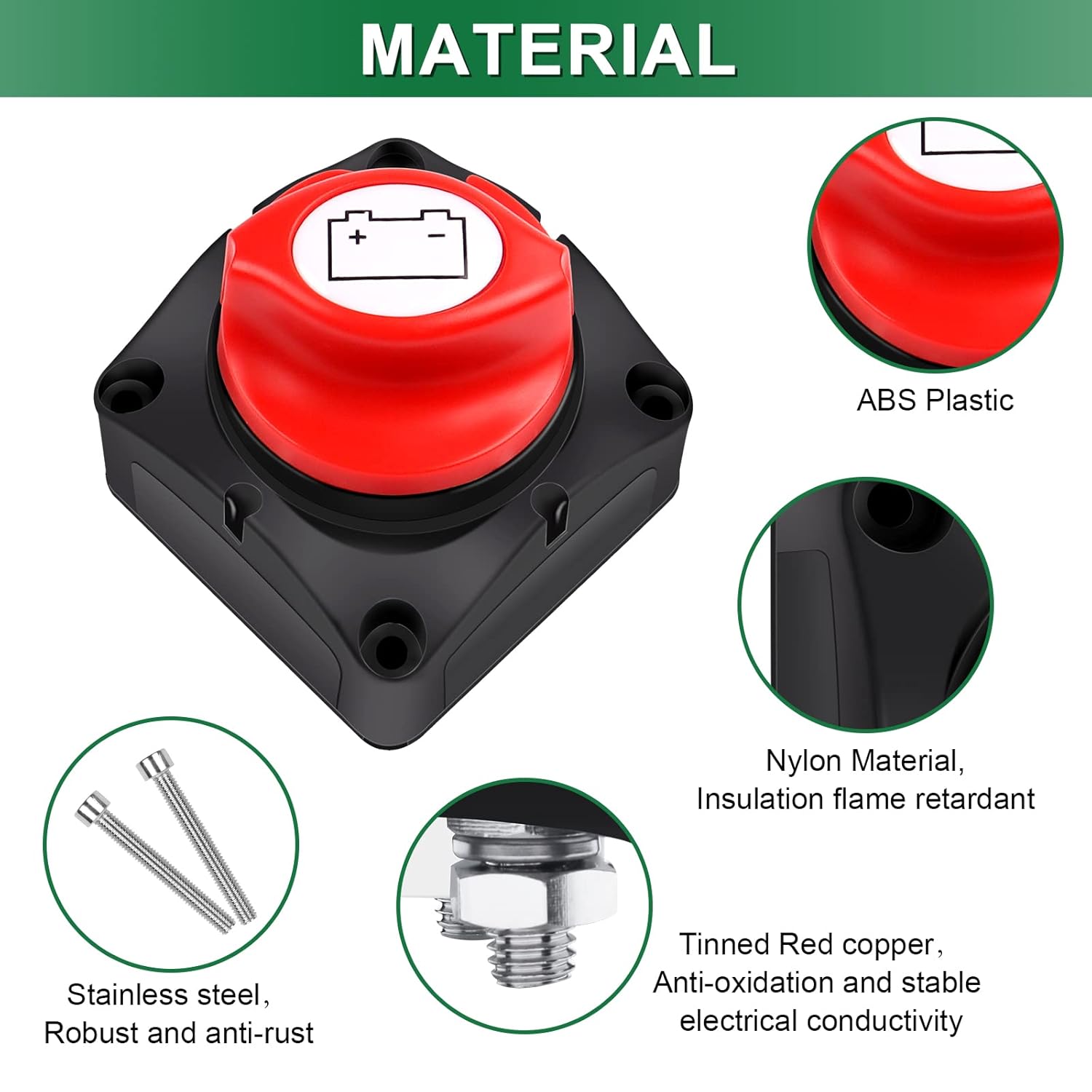 Thumbnail 2 de Bolatus Battery Isolator Switch 200A for Vehicles