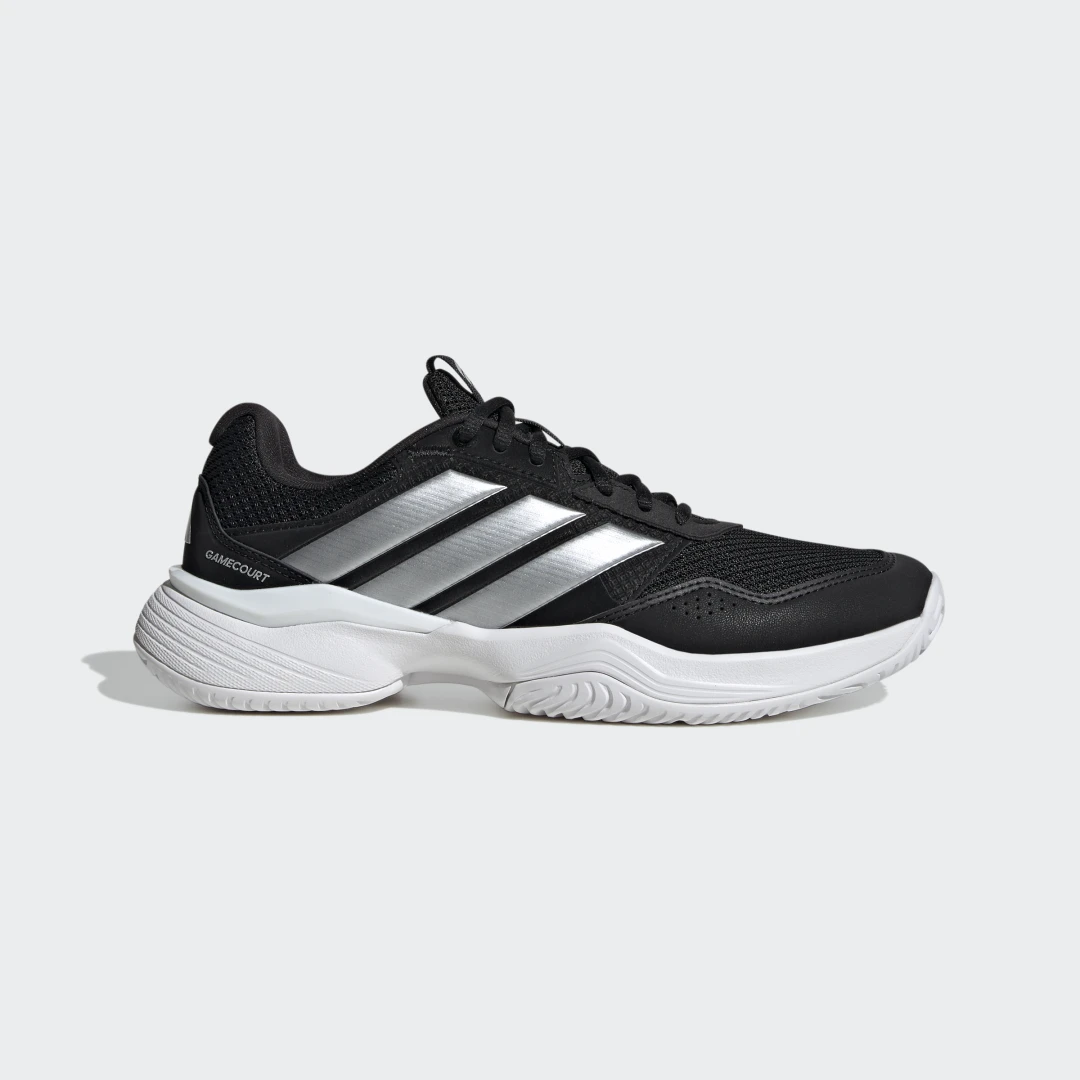 Detalle de Adidas GameCourt 3: Zapatilla de tenis para todas las pistas (negro)