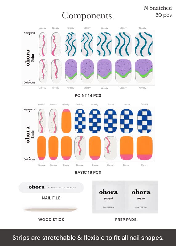 Thumbnail 5 de ohora Semi Cured Gel Nail Strips N Snatched — Blue 💅