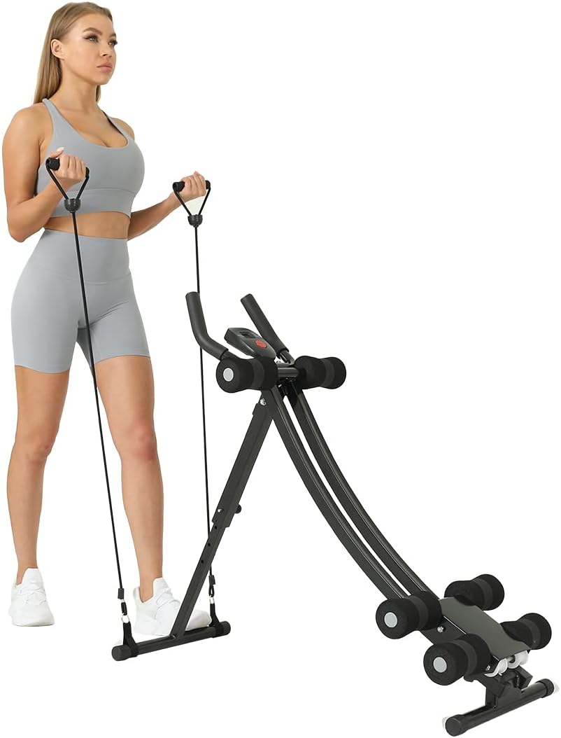 Thumbnail 4 de WINBOX Adjustable Ab Machine with Resistance Bands and Digital Workout Counter