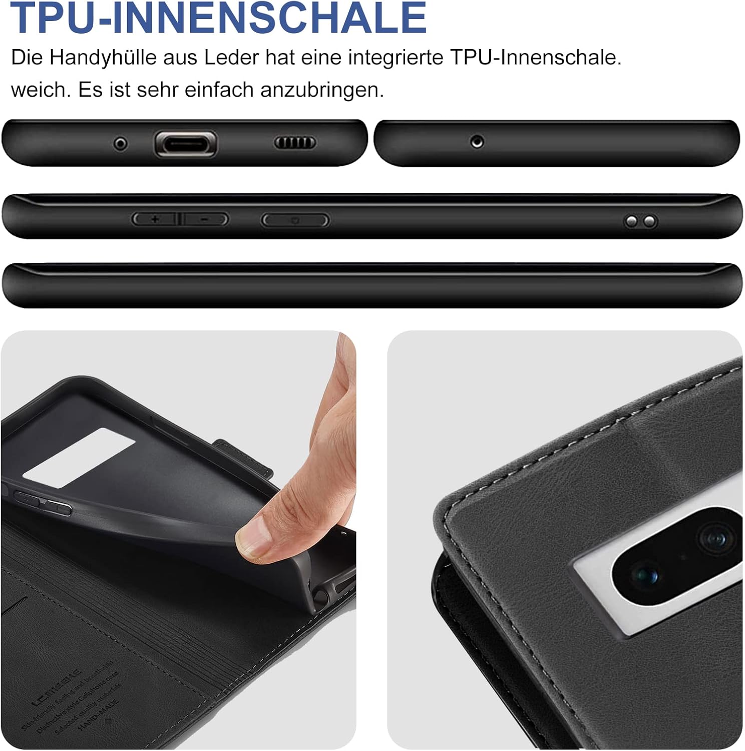 Thumbnail 6 de Giyer Google Pixel 7A Hülle Premium Leder