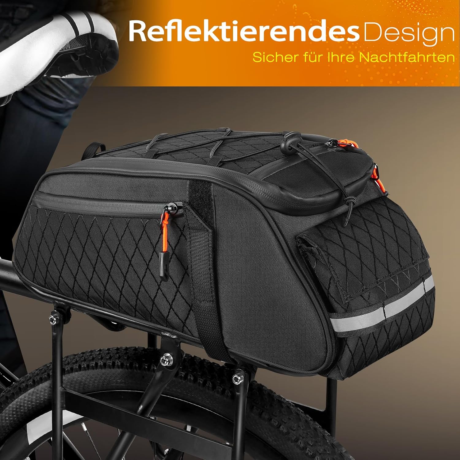 Thumbnail 4 de toptrek 3-in-1 Fahrradtaschen Gepäckträger – 10L, wasserdicht, flexibel einsetzbar