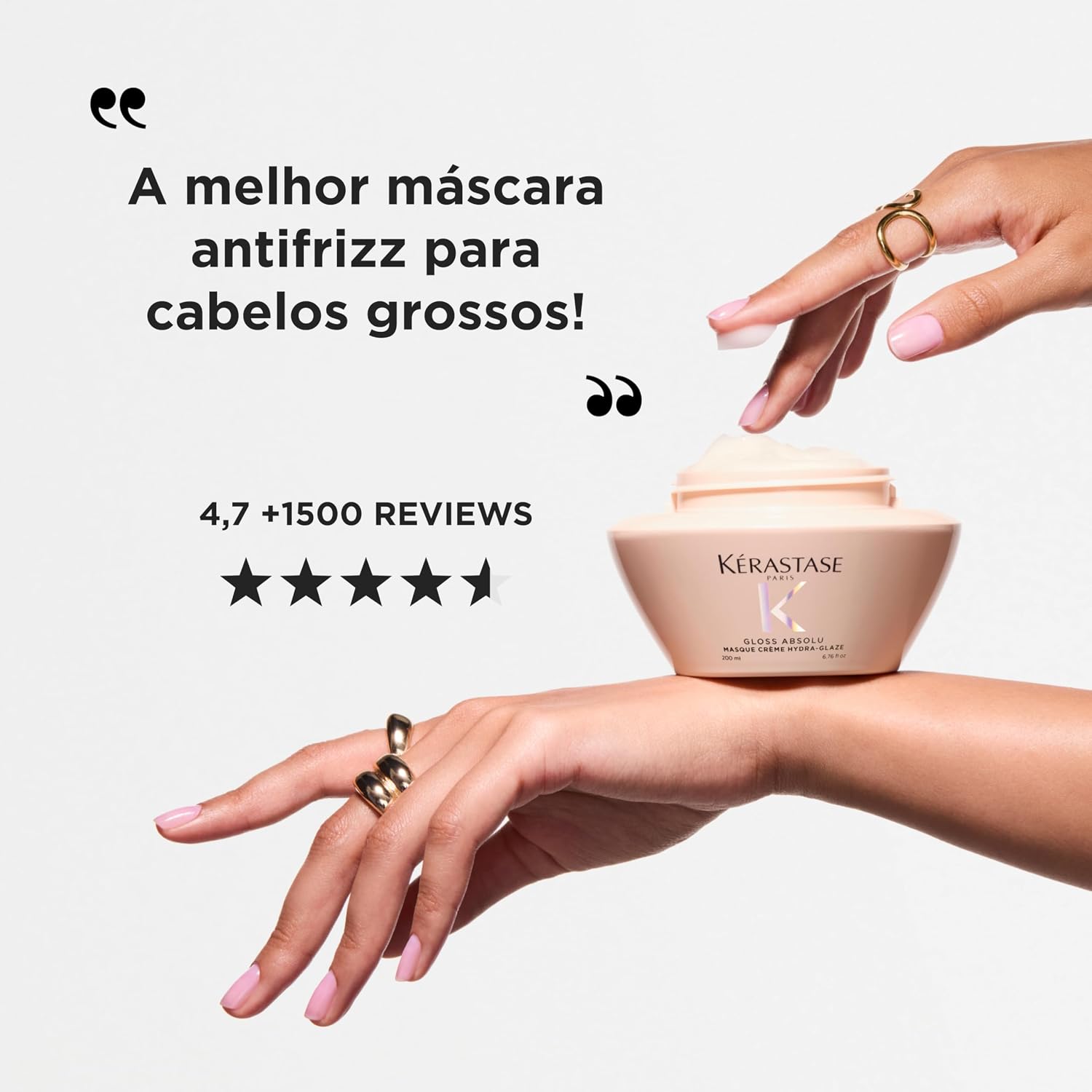 Thumbnail 6 de Kérastase Gloss Absolu Masque Crème Hydra-Glaze hair mask (200 ml) for shine and smoothness
