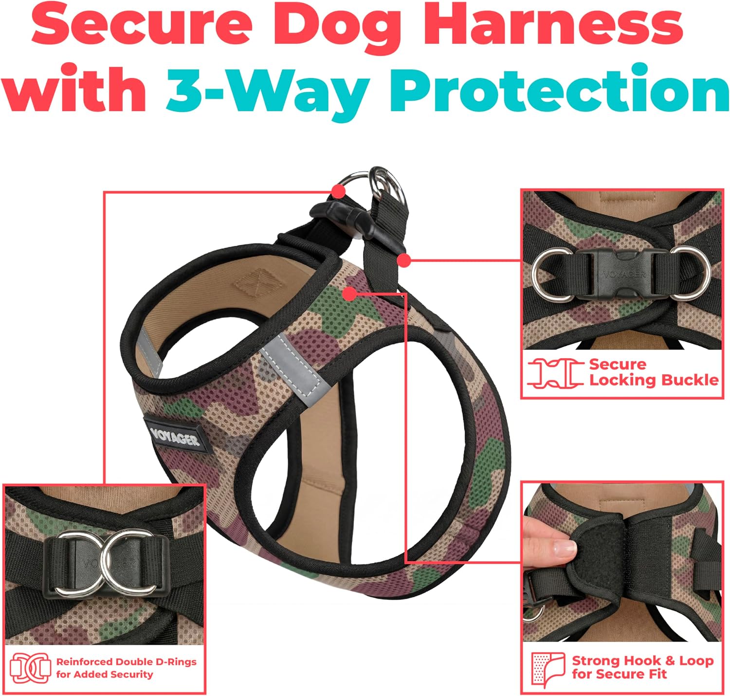 Detalle 2 de Voyager Dog Vest Harness, X-Small