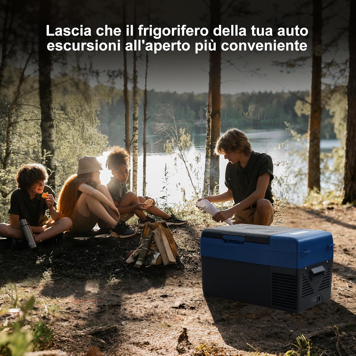 Detalle de zcamp KI19 19L: Mini frigo portatile per auto, raffreddamento da -20°C a 20°C