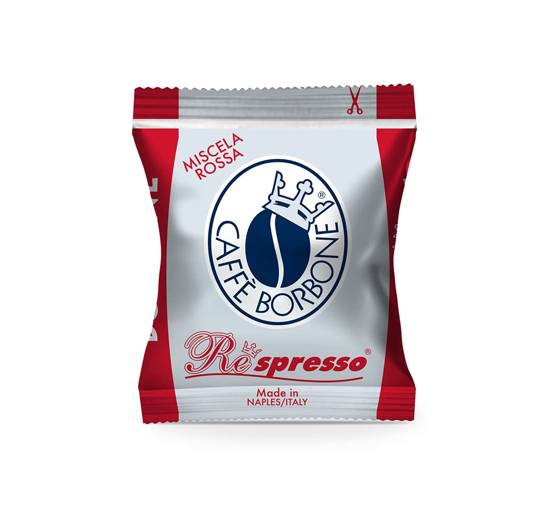 Detalle de Caffè Borbone Respresso Rote Kaffeemischung – 50 Kapseln, kompatibel mit Nespresso® Haushaltsmaschinen