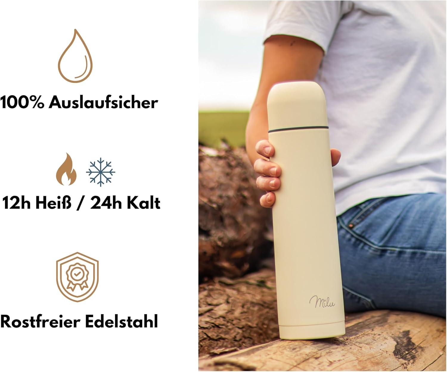 Detalle 2 de Milu Thermosflasche 1000 ml đ„€