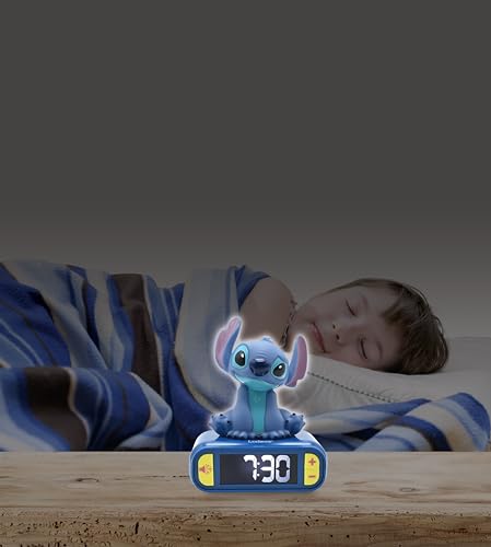 Thumbnail 3 de LEXIBOOK Disney Stitch RL800D: luz nocturna con despertador, sonidos y pantalla LCD retroiluminada