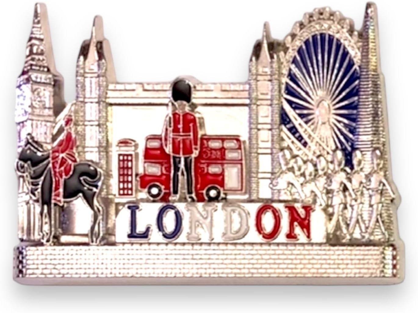 Thumbnail 1 de London Souvenirs Metal Fridge Magnets – Union Jack England Magnet with Gold Bottle Opener