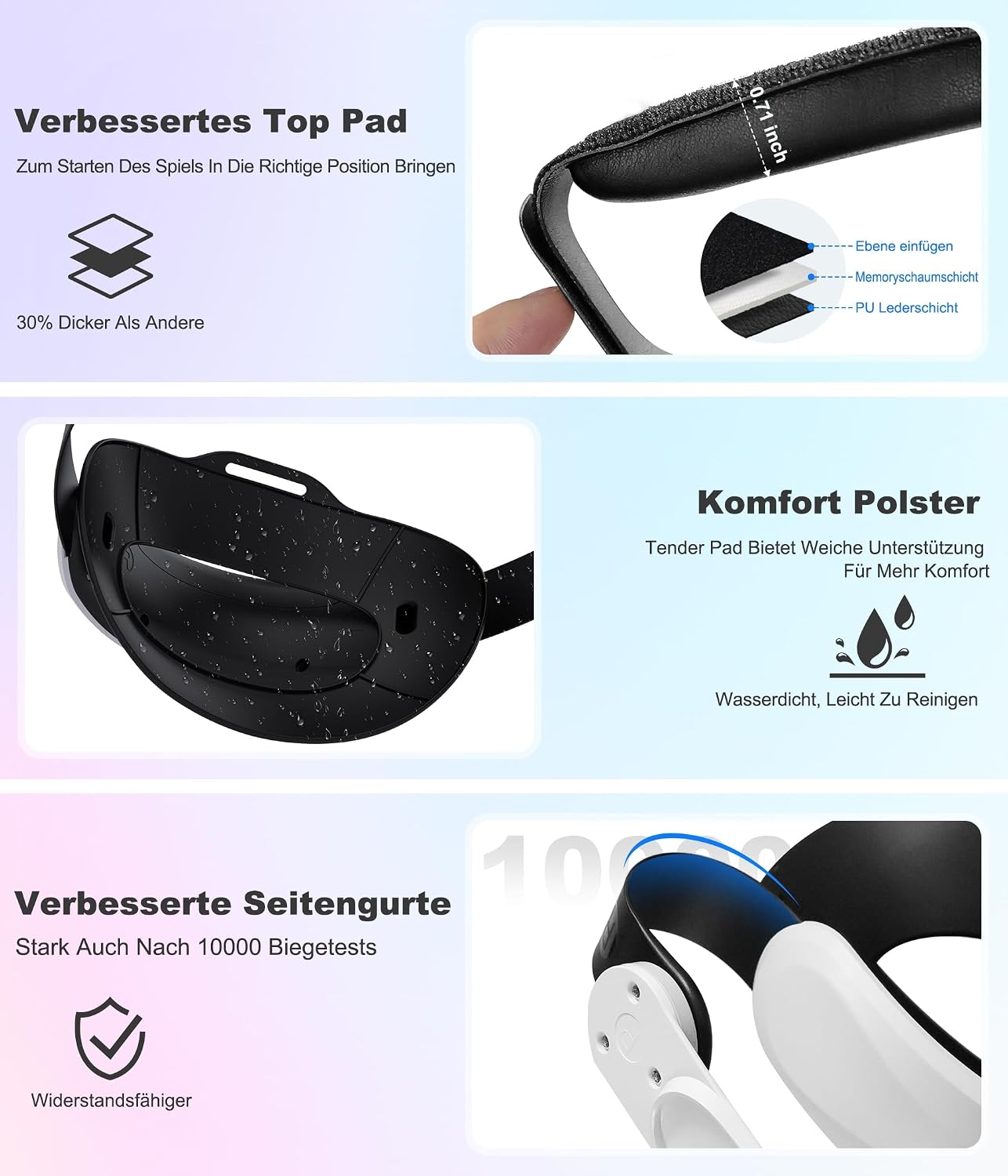 Thumbnail 4 de Headstrap für Quest 3/3S/Quest 2, verstellbar