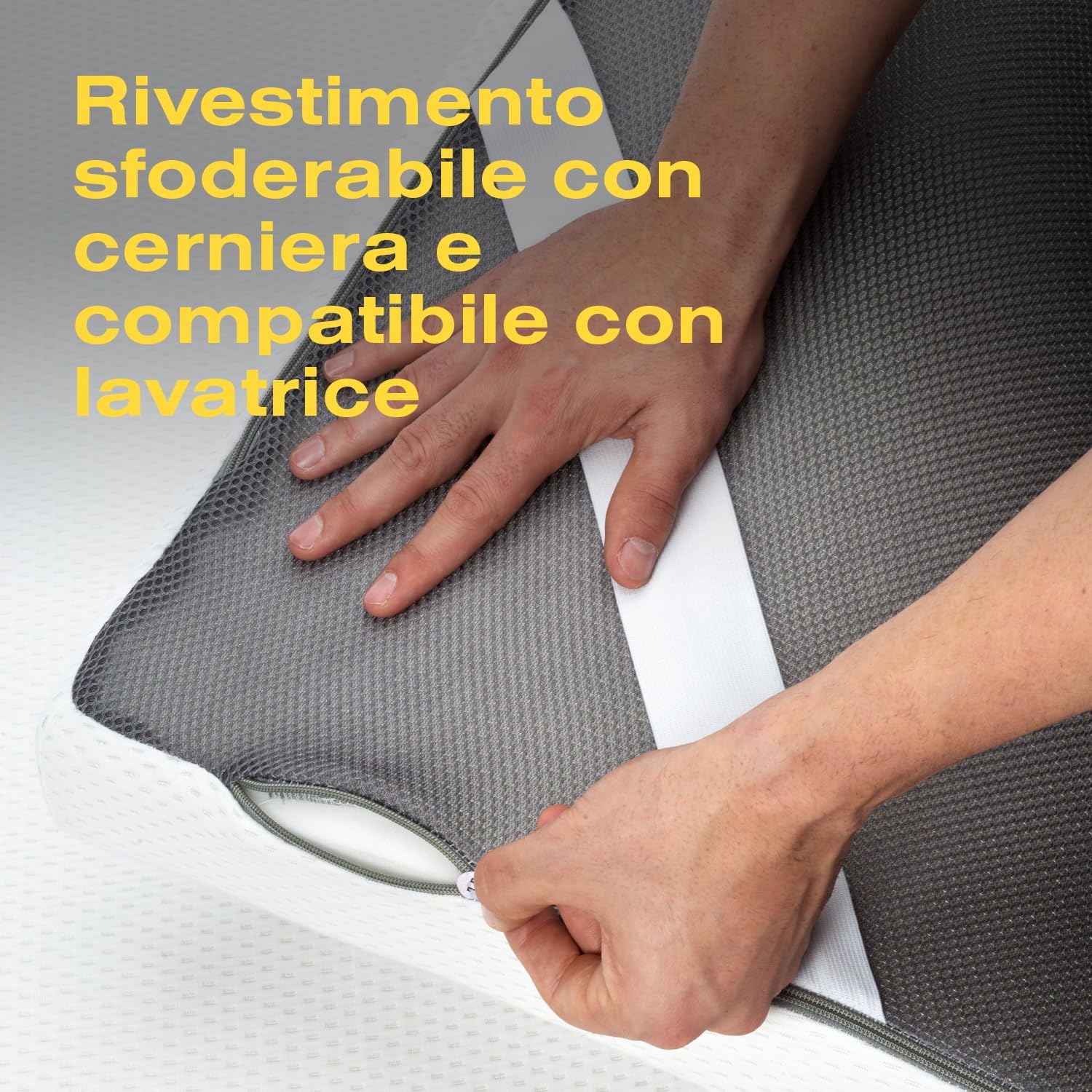 Detalle de Ferlex Topper matrimoniale memory foam 7 cm 140x190