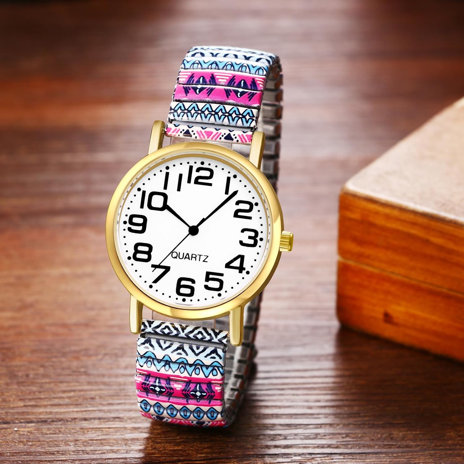 Thumbnail 1 de Avaner Uhren Damen Boho Stretchband Armbanduhr