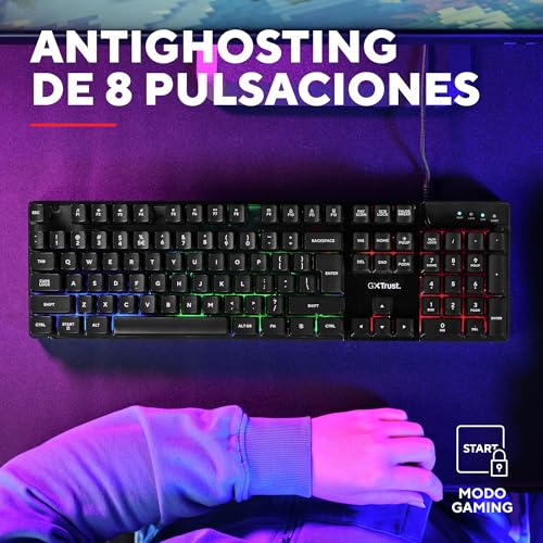 Thumbnail 4 de Trust Gaming GXTrust 835 Azor teclado 8 teclas 🎧