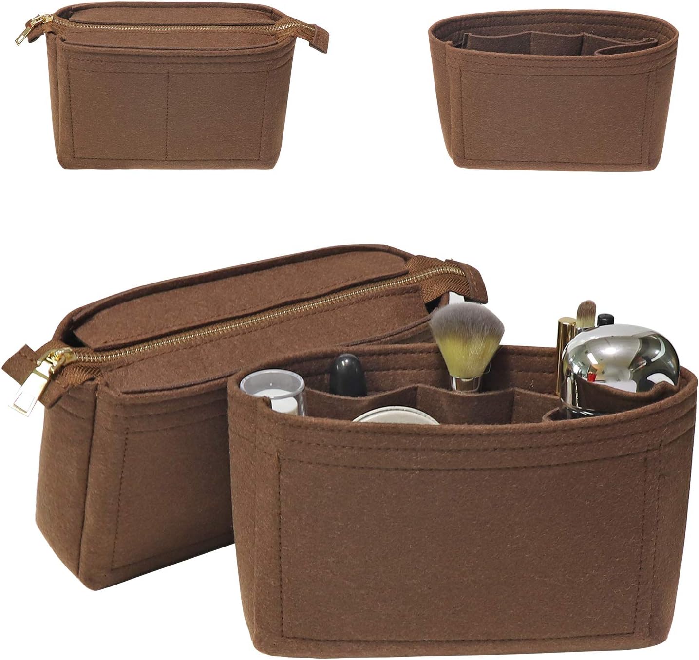 Thumbnail 3 de Soyizom Minimalist Functional Felt Bag Organiser Insert for Tote Bags (2-pack)