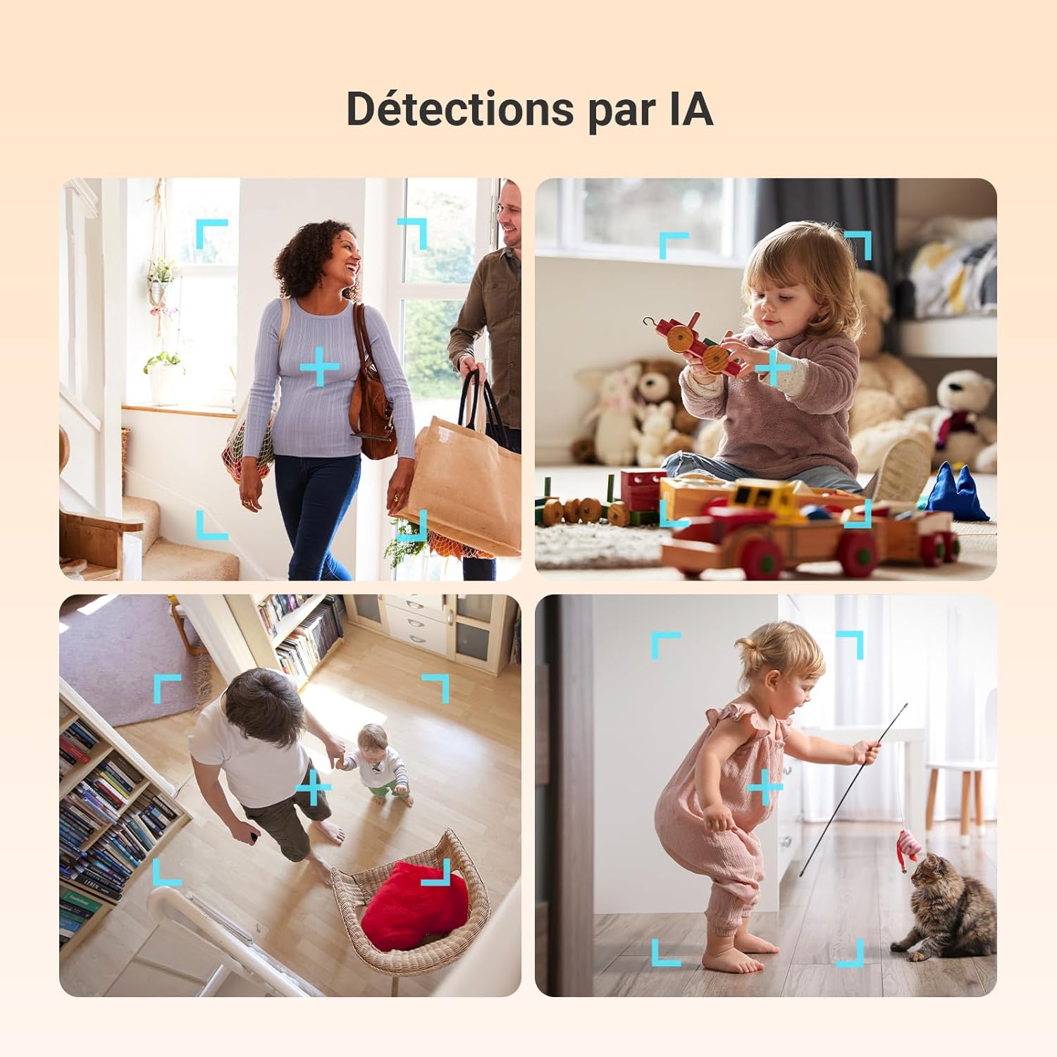 Thumbnail 3 de EZVIZ 3K Caméra Surveillance 360° C6N G1 2PK