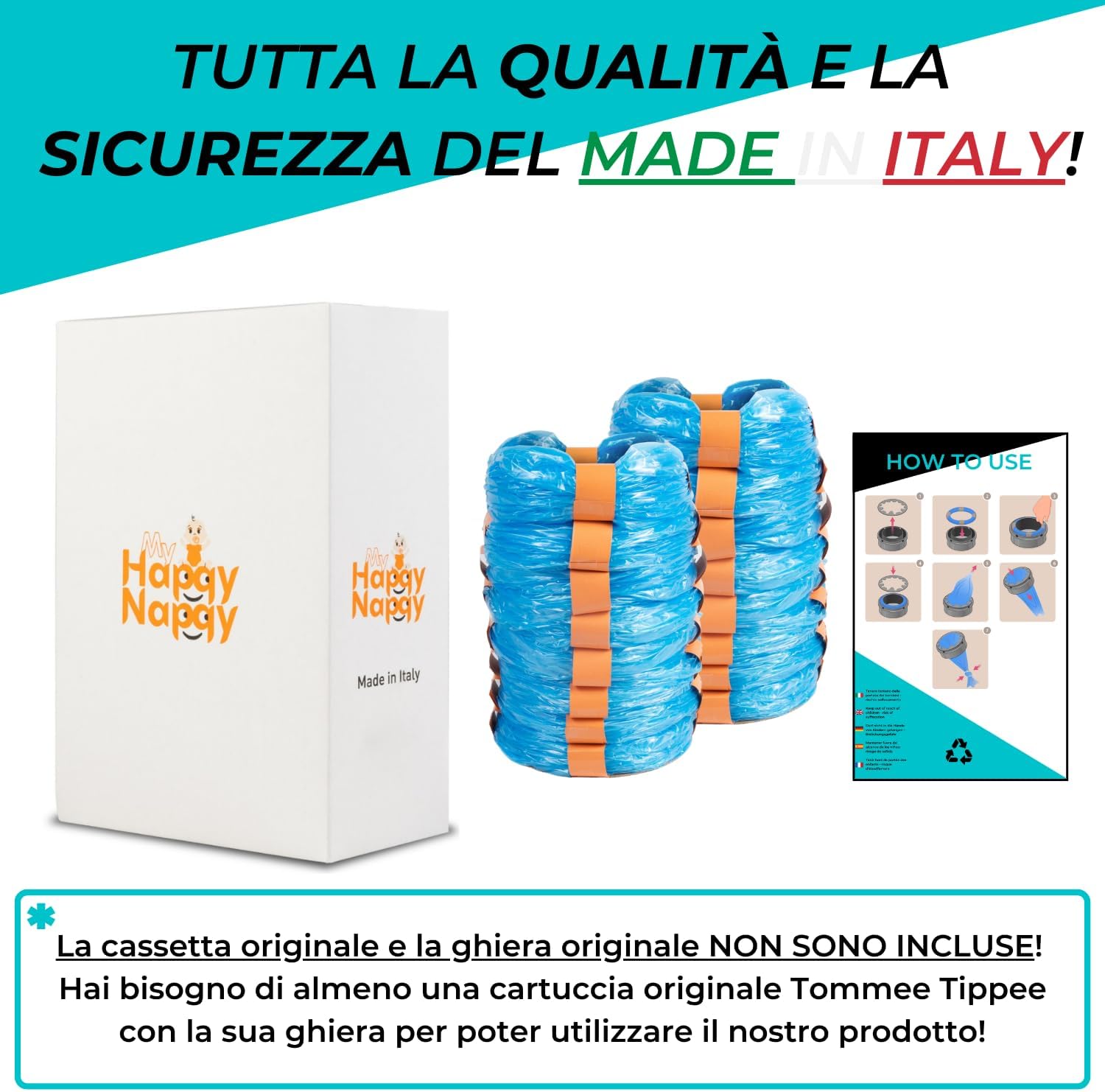 Thumbnail 4 de My Happy Nappy 16 Ricariche compatibili con Tommee Tippee Sangenic, Simplee Sangenic e Twist & Click