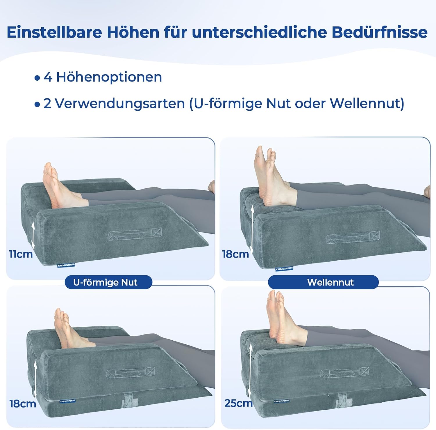 Detalle de KingPavonini 4-leg elevation pillow