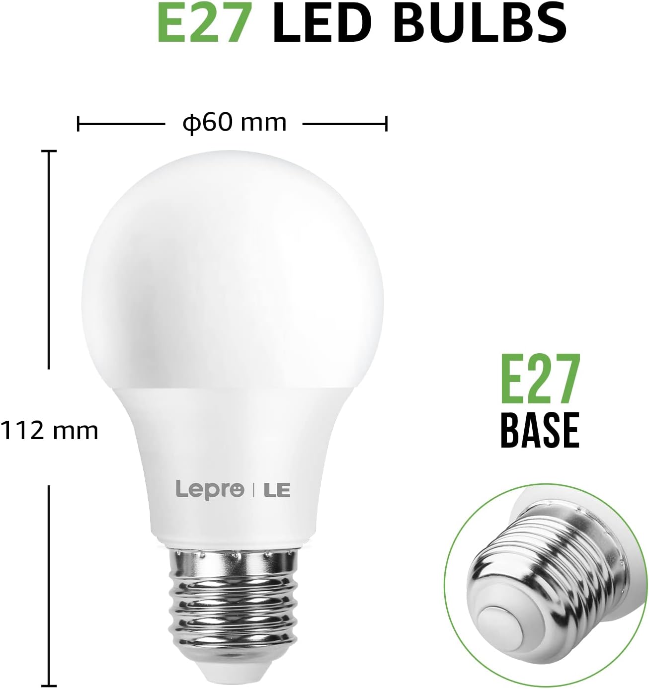 Thumbnail 5 de Lepro Bombilla LED E27 8.5W 806lm