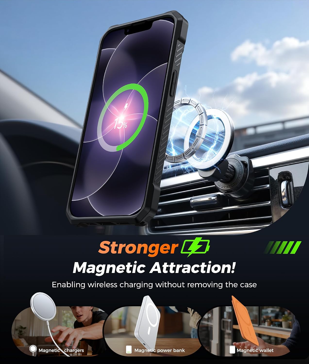 Thumbnail 2 de FNTCASE iPhone 17e/16e Case with MagSafe