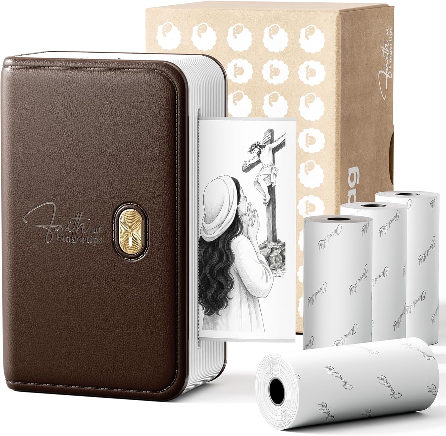 Detalle de FaithTag Bible Sticker Mini Thermal Portable Inkless Printer FP31 (with 4 rolls) for 53mm & 80mm paper