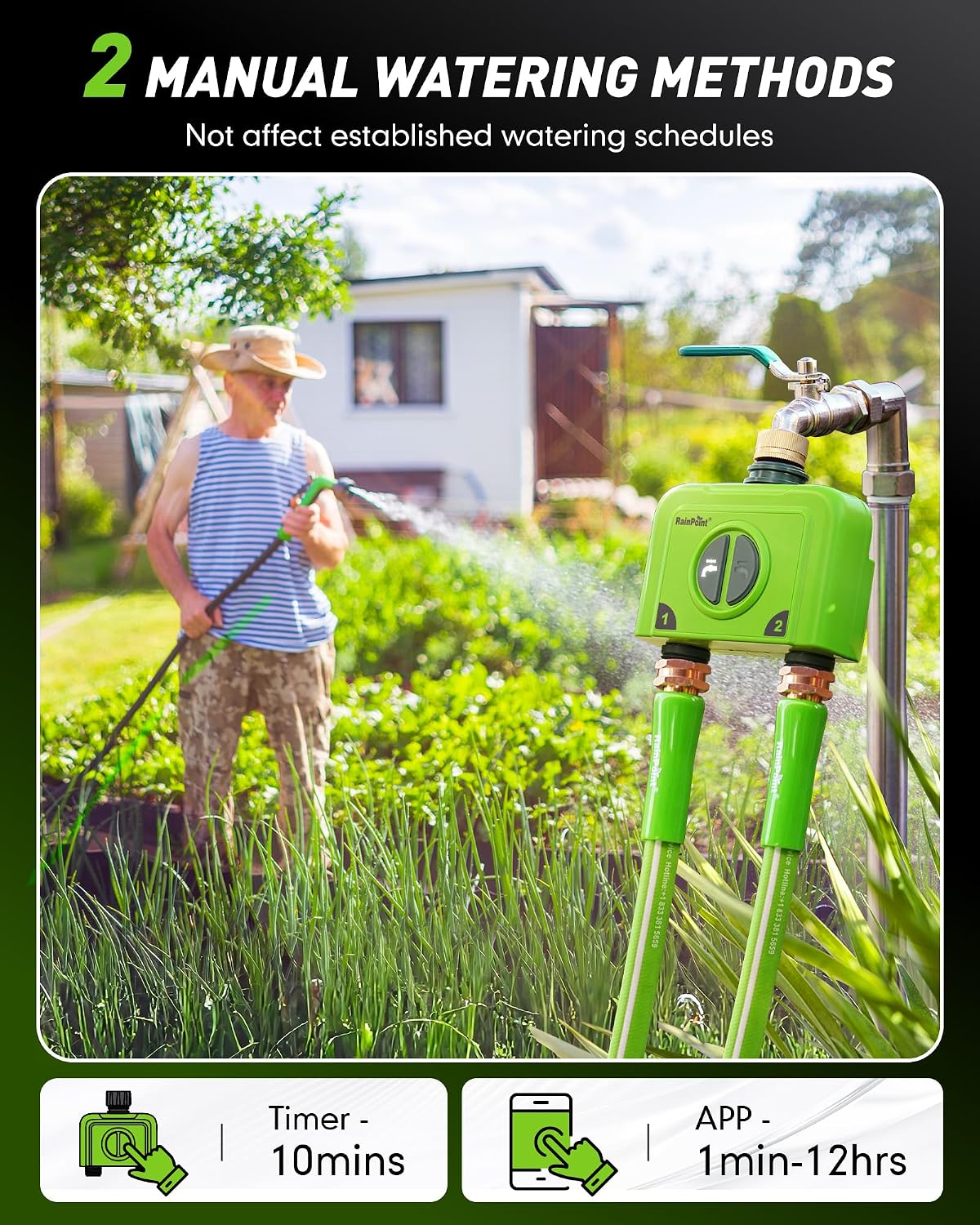 Thumbnail 6 de RAINPOINT WiFi Water Timer, 2-Zone