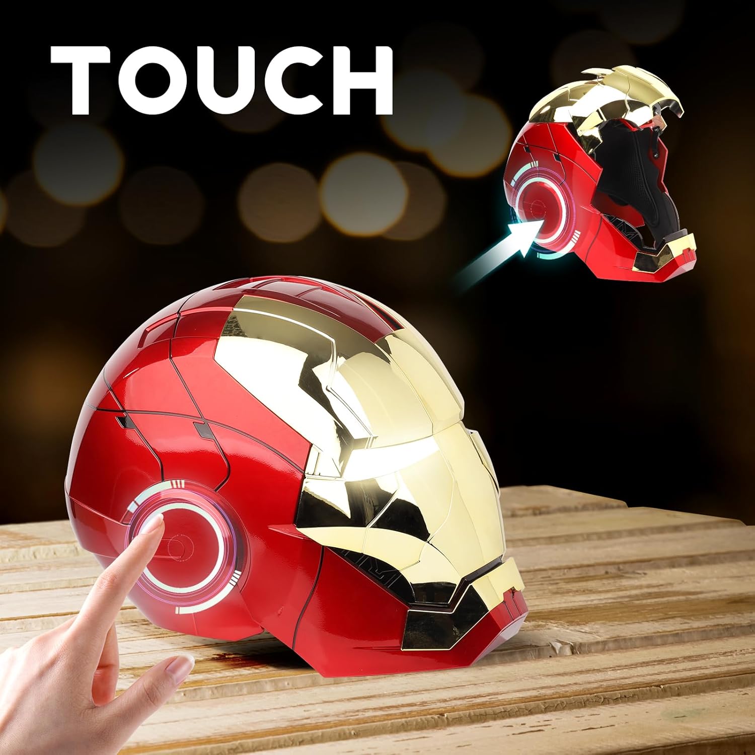 Thumbnail 6 de YONTYEQ Iron Hero MK 5 Helmet for Cosplay 🎭