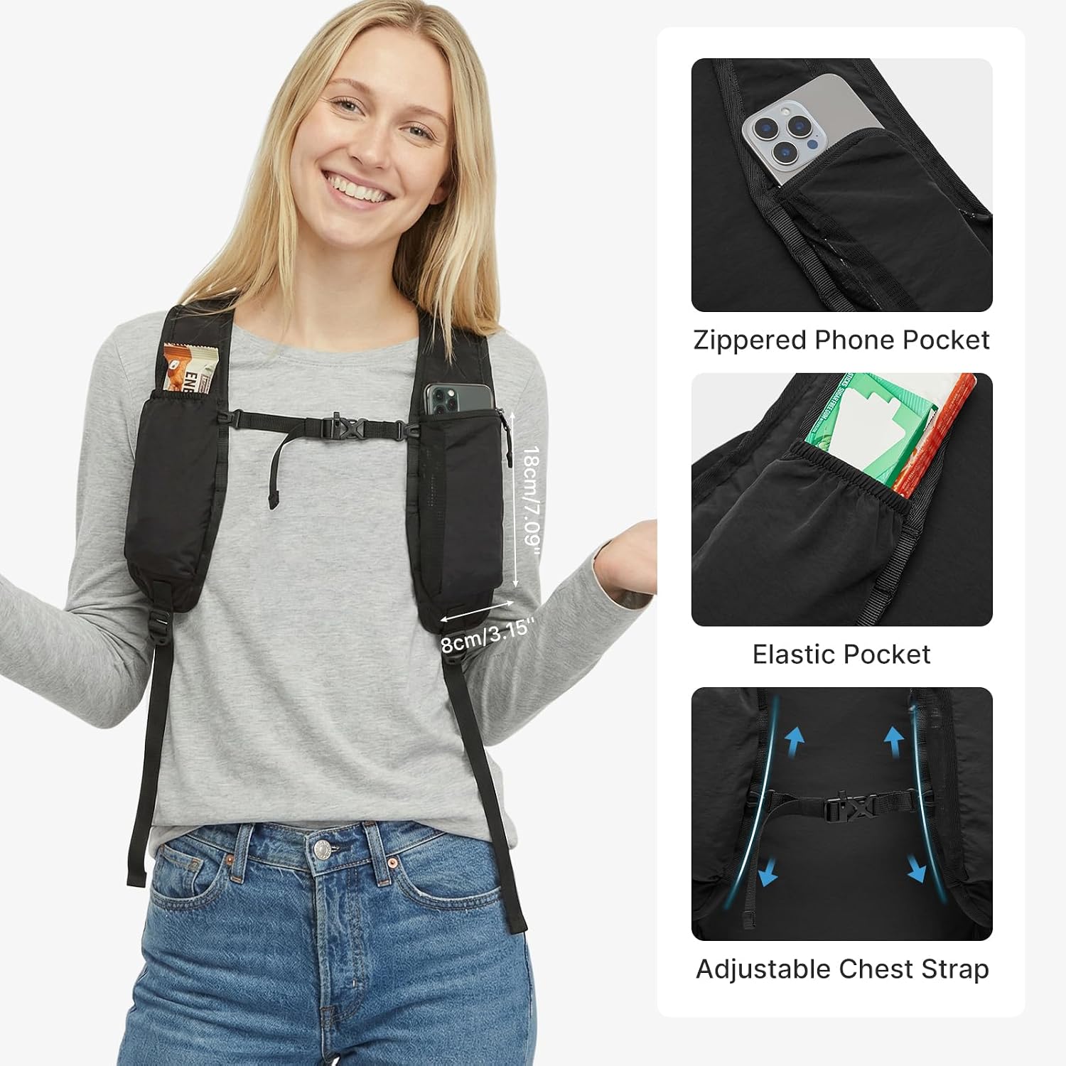Detalle de G4Free 20L Packable Hiking Backpack, Water-Repellent Nylon Daypack