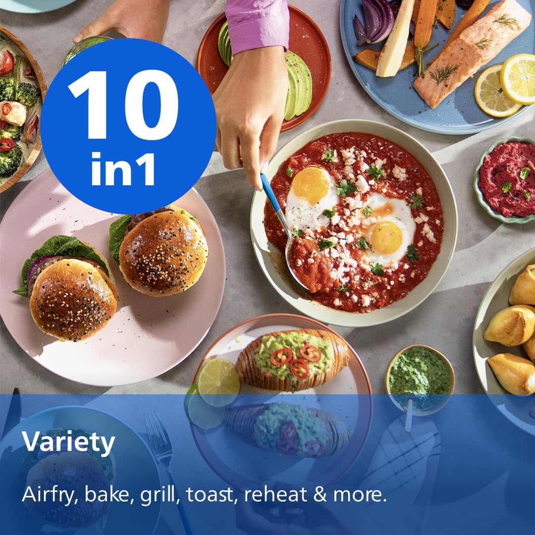 Thumbnail 6 de Philips Dual Basket Airfryer 1000 Series 7.1L Mega Draw with RapidAir Technology