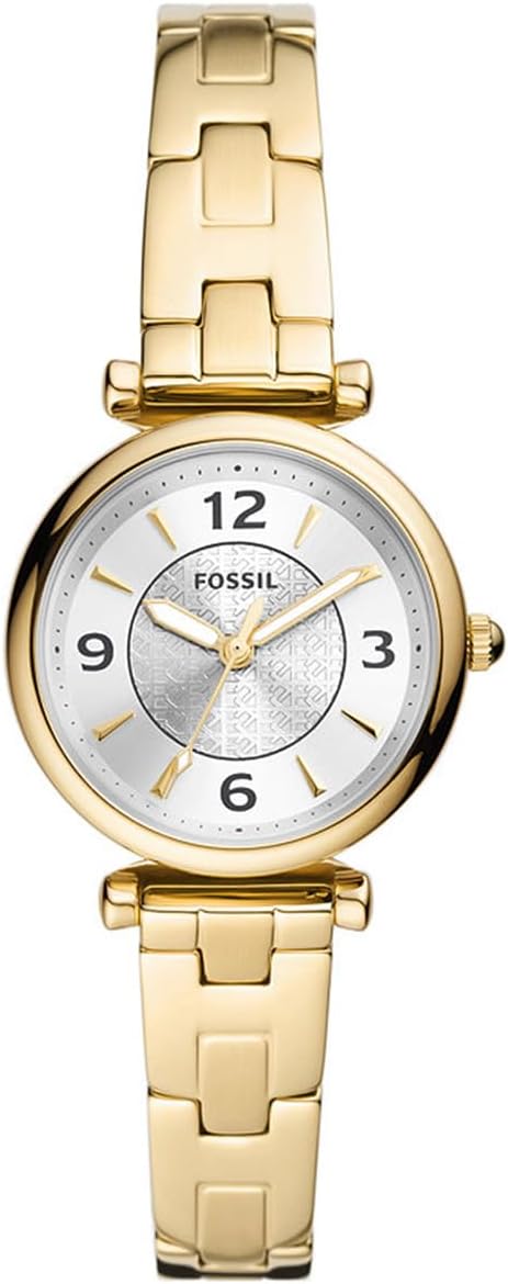 Thumbnail 4 de FOSSIL Montre Carlie pour Femmes – Mouvement Quartz à 3 Aiguilles, Boîtier Or et Bracelet Acier Inoxydable