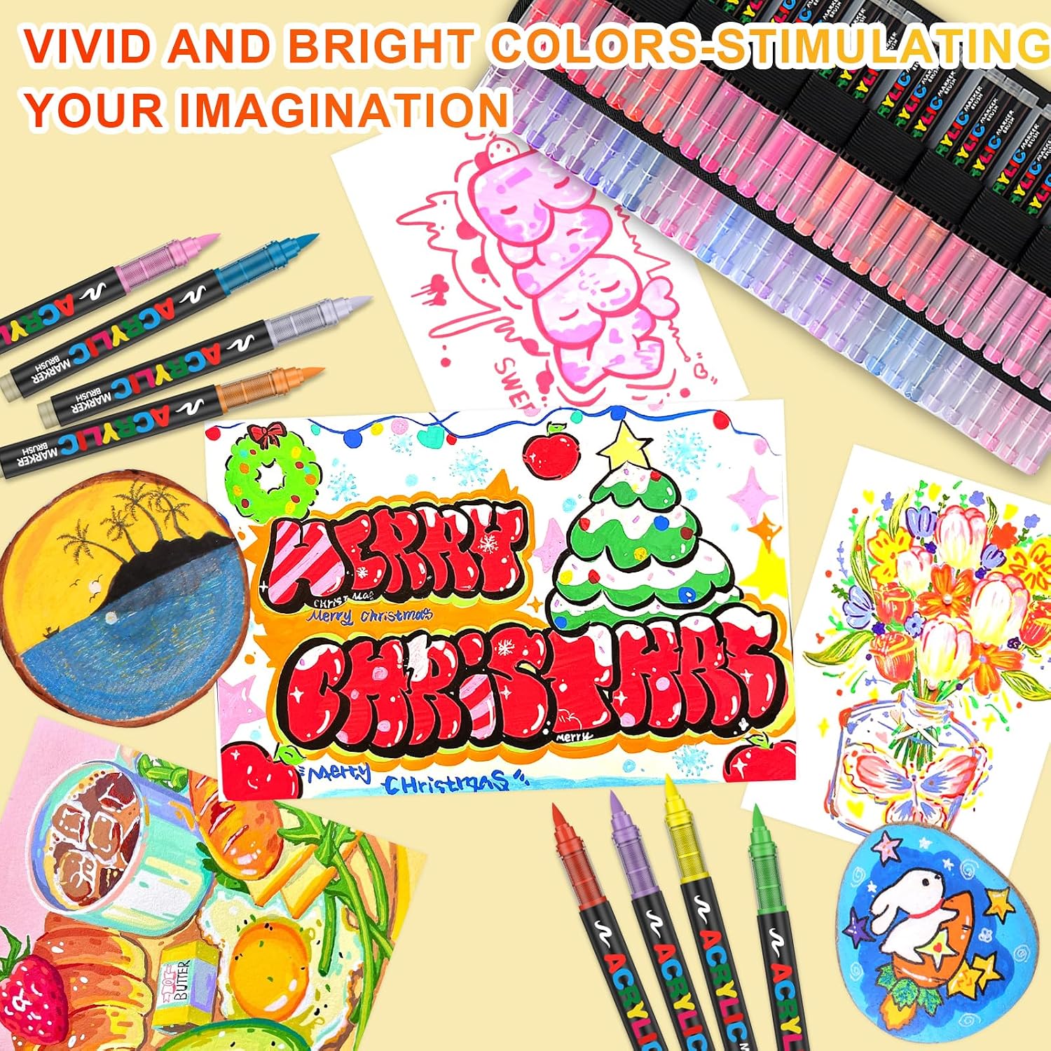 Thumbnail 4 de Laconile 288 Farben Acrylstifte Set – Acrylmarker 🎨