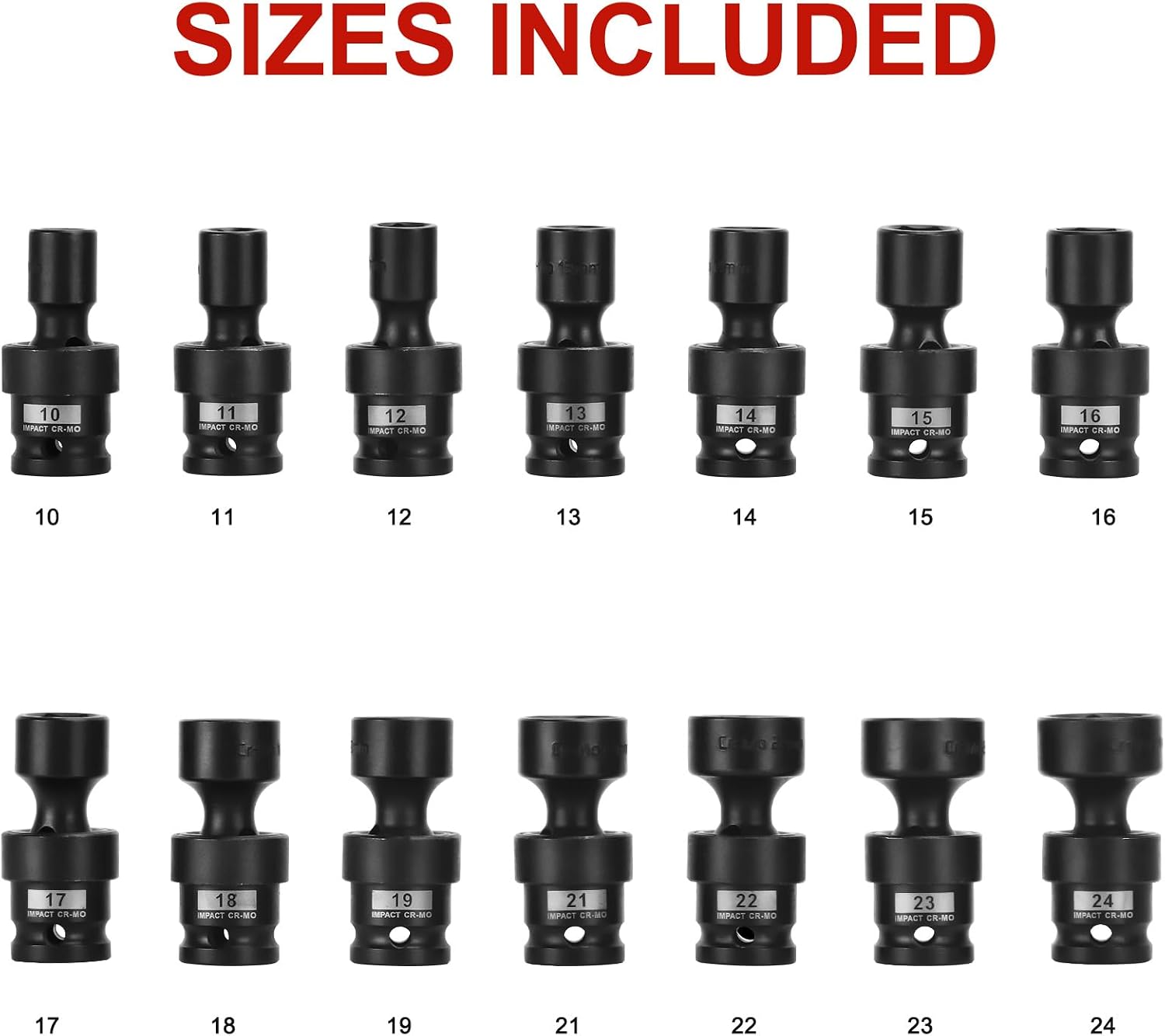 Thumbnail 1 de AOBEN 18pcs Impact Socket Set