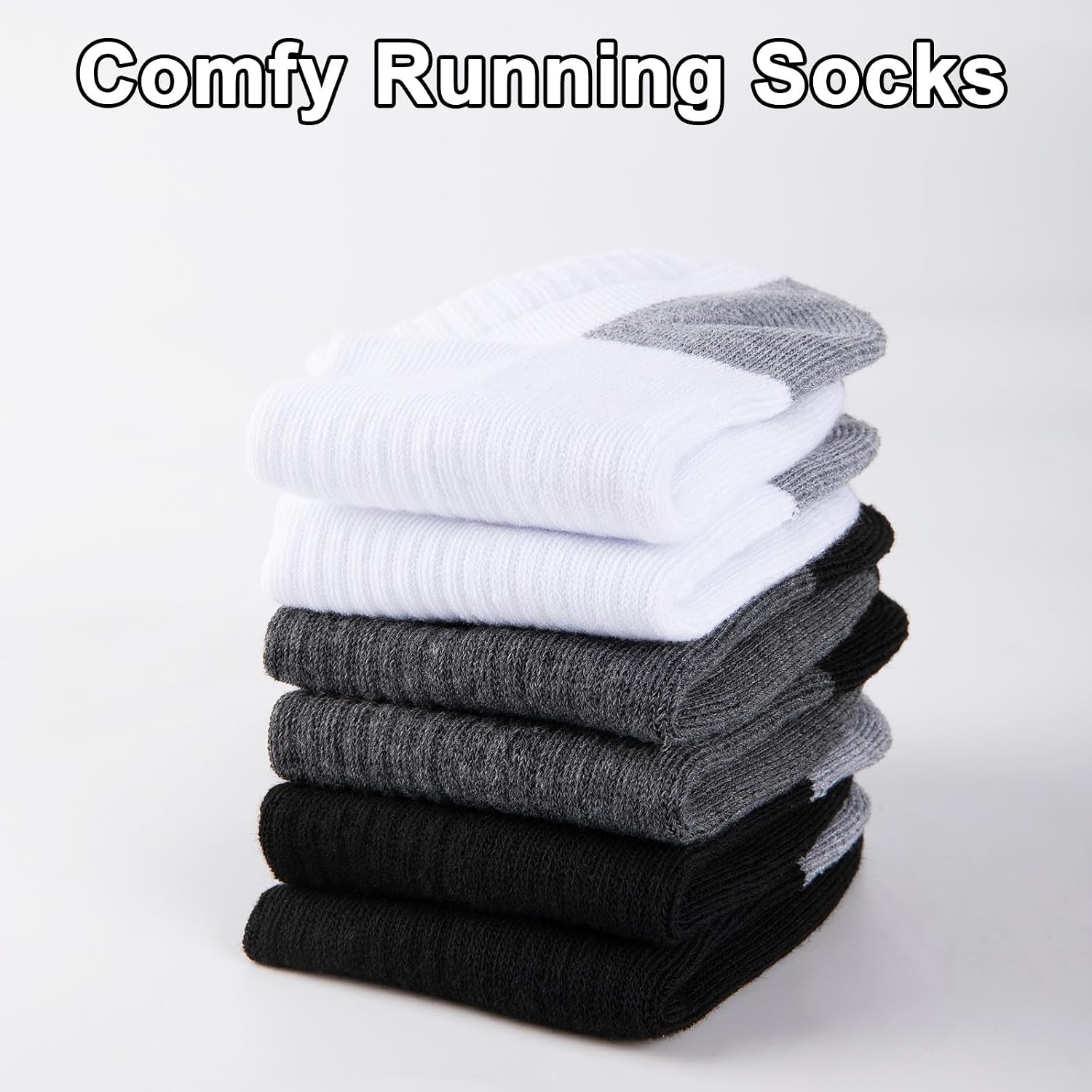 Detalle 1 de eallco 10 Pairs Men’s Ankle Socks (Low Cut, Cushioned & Breathable)
