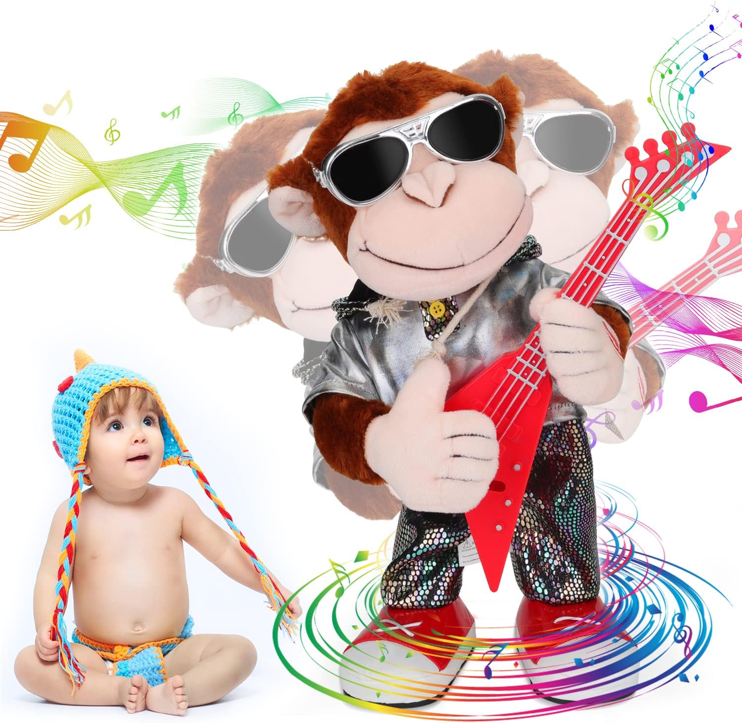 Detalle de Dancing Monkey Plush Toy