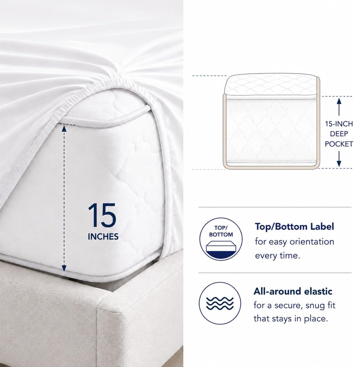 Thumbnail 4 de Egyptian Cotton Sheets, Queen Size, 800 TC