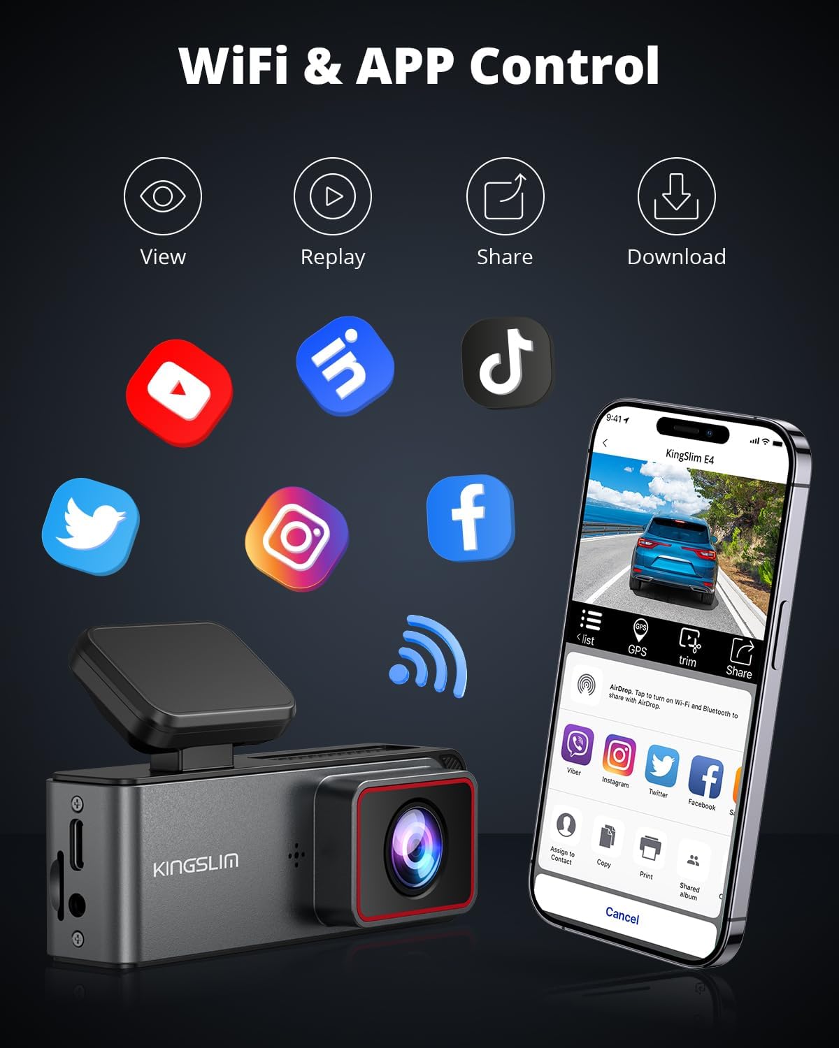 Thumbnail 2 de Kingslim D4 Dash Cam 256GB