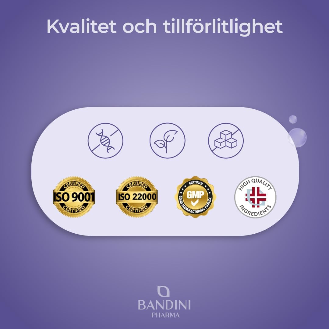 Thumbnail 6 de BANDINI ALA alfa-liponsyra 650 mg, 120 vegetariska kapslar
