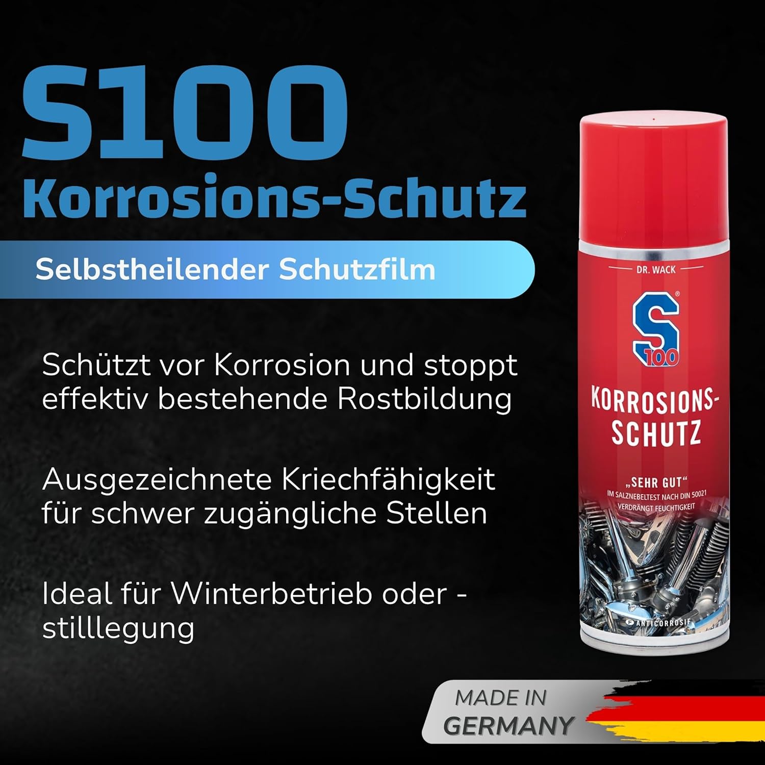Thumbnail 1 de Dr. Wack S100 Korrosions-Schutz für Motorrad 300 ml – Rostschutzspray für Winterpflege