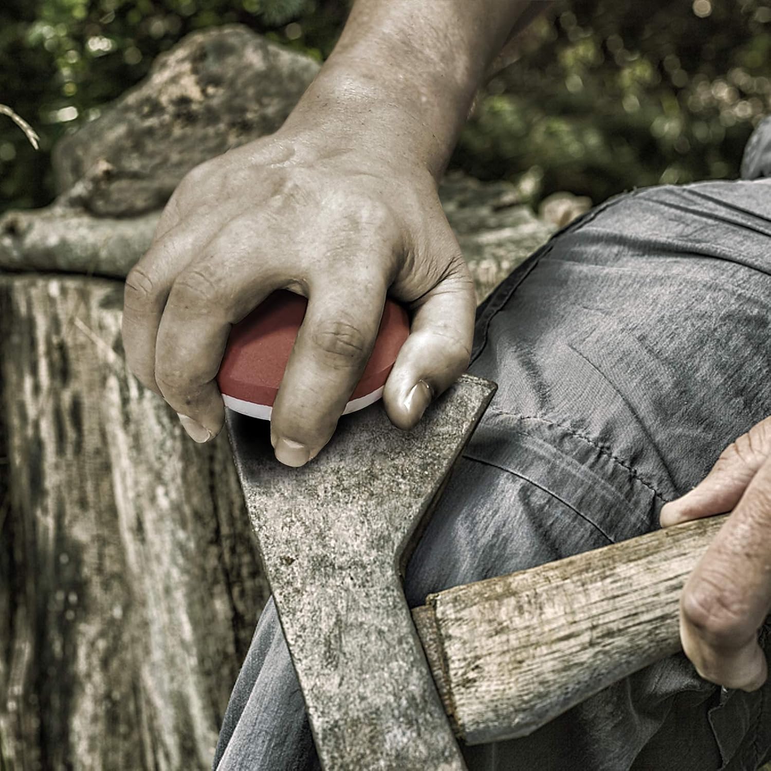 Thumbnail 5 de DDF iohEF Axe/Hatchet Sharpening Stone 180/320 Grit