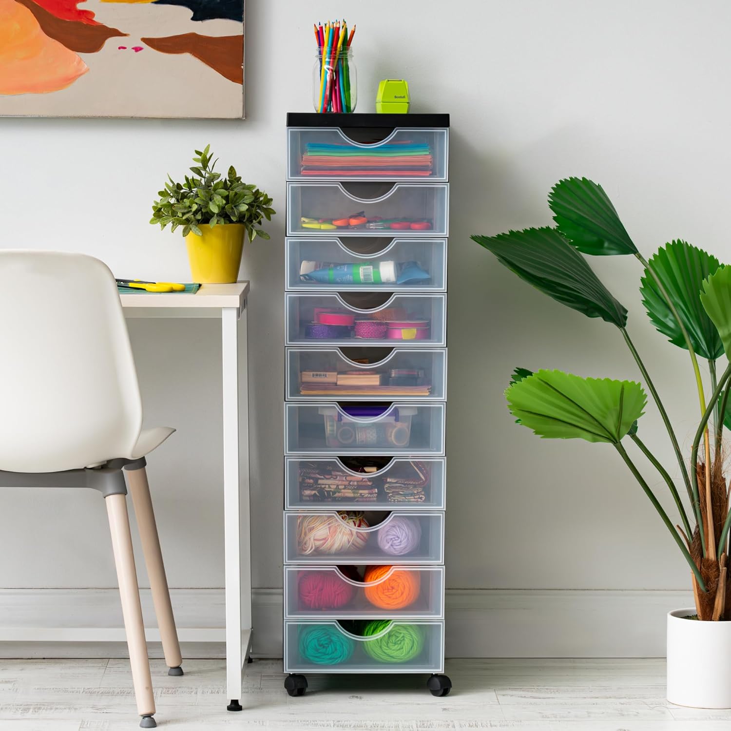 Detalle 2 de Iris Ohyama DDDC-010 Schubladenbox 10 Schubladen 🗄