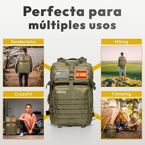 Thumbnail 6 de JUPPLIES Mochila Táctica Militar 45L: resistente, modular y práctica para tus misiones