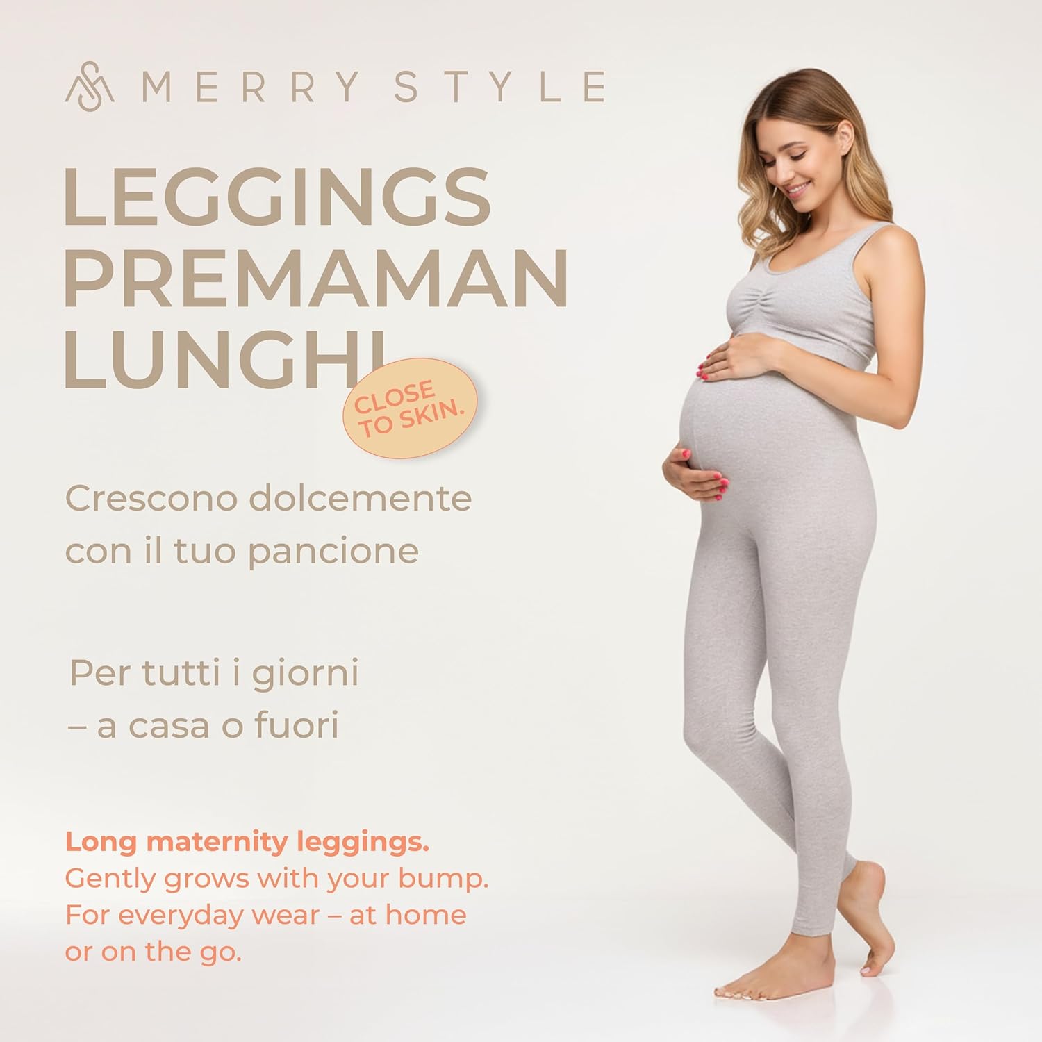 Thumbnail 1 de Merry Style legging premaman lungo donna MS10-297