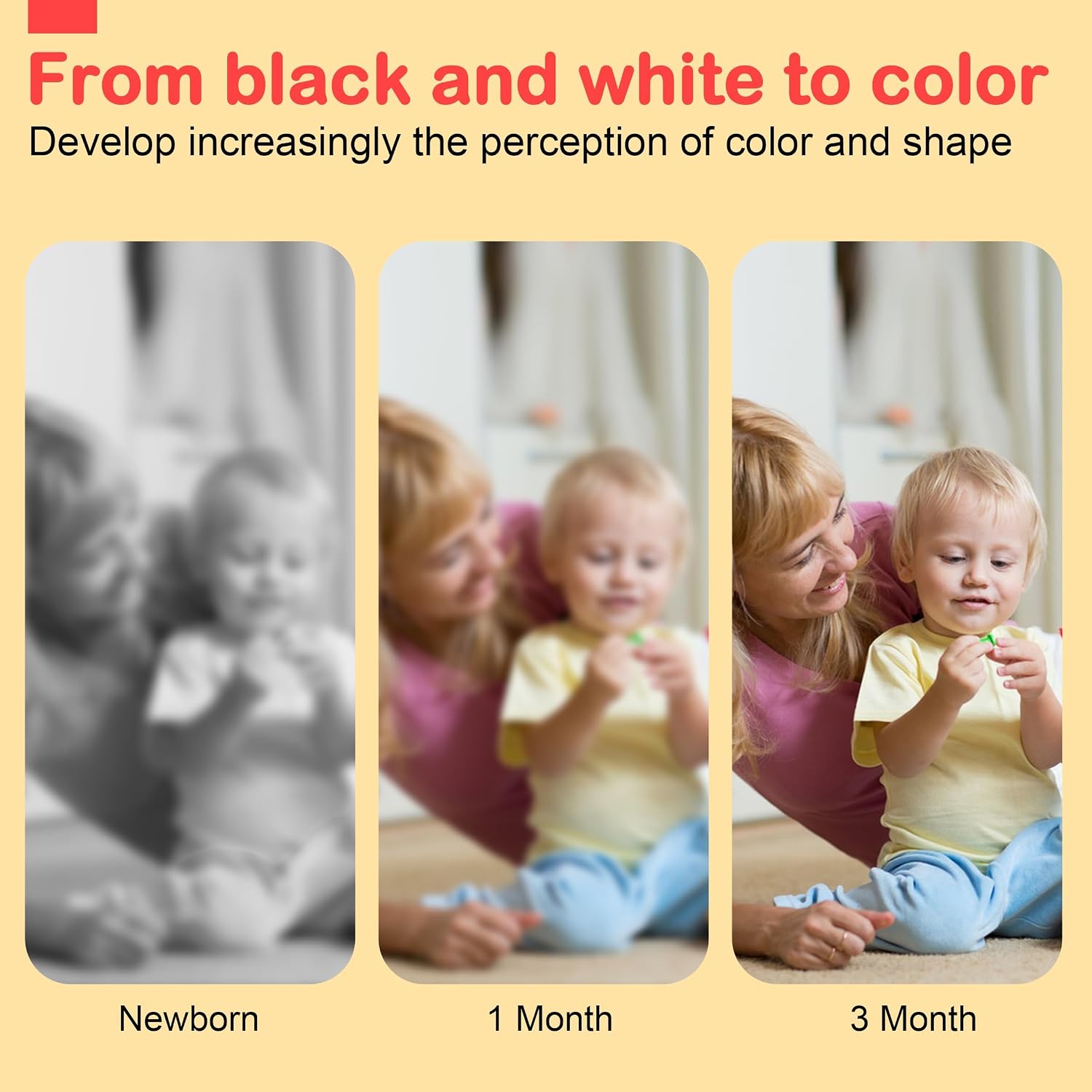 Thumbnail 2 de URMYWO Black and White Tummy Time Baby Toys