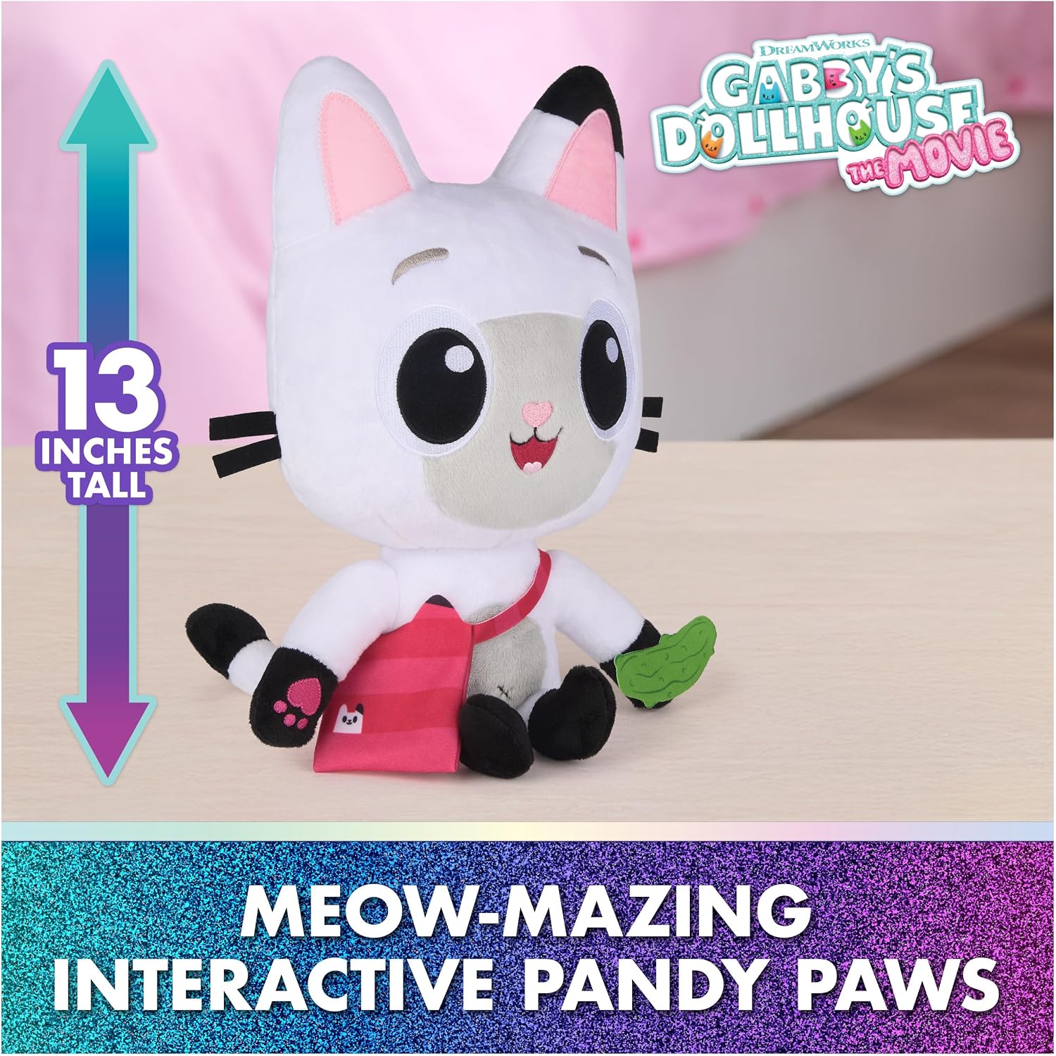 Detalle de Gabby\'s Dollhouse Pandy Paws 33cm interactive plush