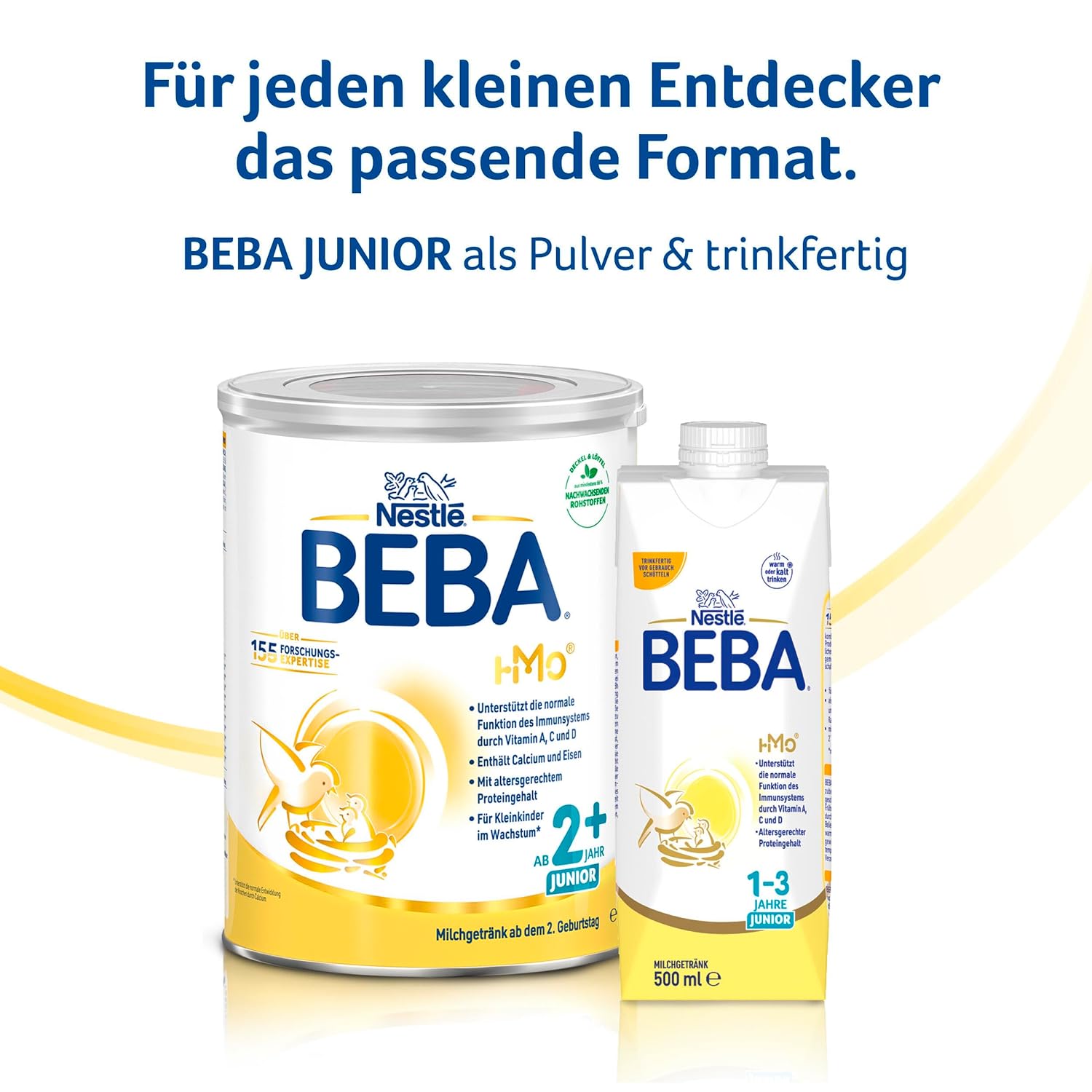 Thumbnail 6 de BEBA Junior 2+ Milchgetränk ab 2 Jahren – 3 x 800 g mit 2'-FL HMOs, ohne Palmöl