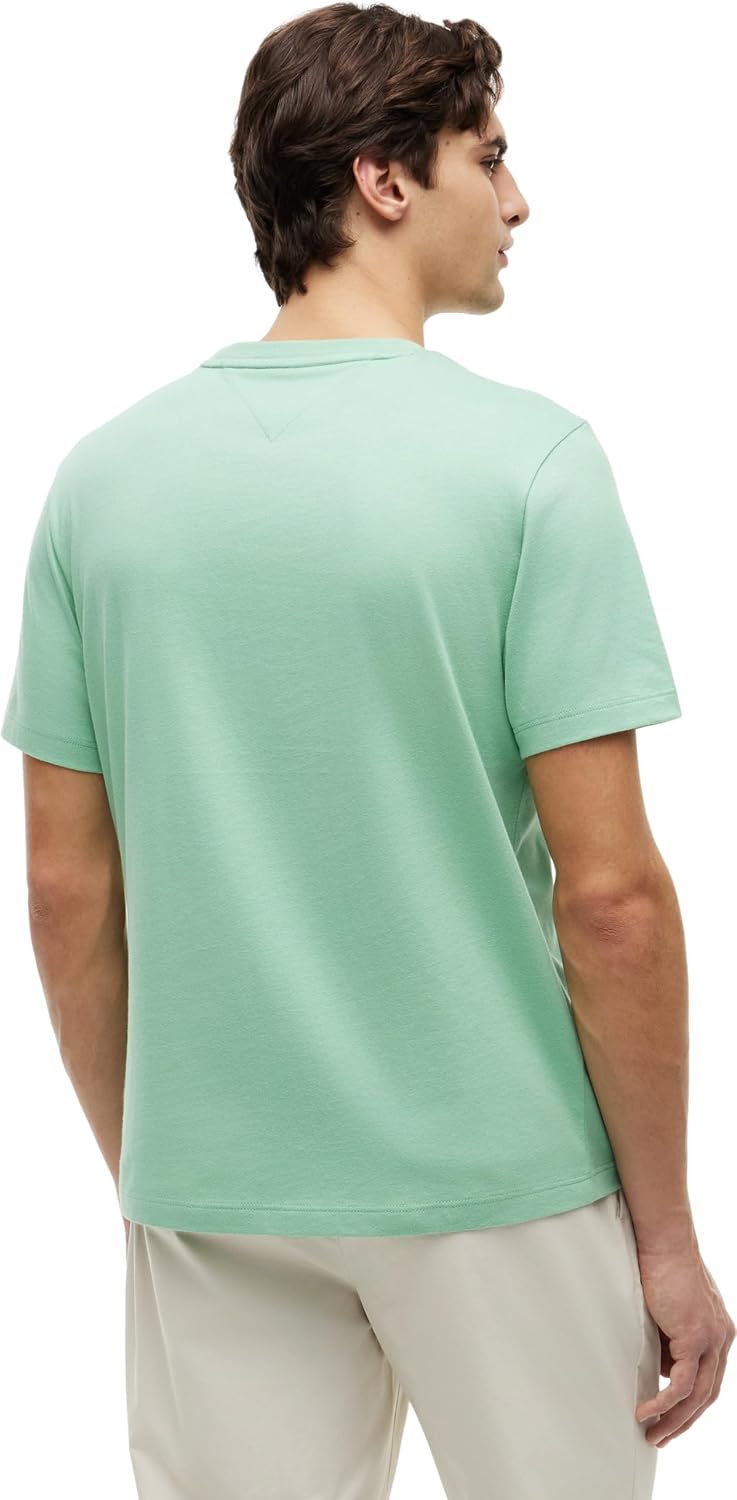 Detalle de Tommy Hilfiger Men’s Short Sleeve Round Neck Seasonal Solid T-Shirt