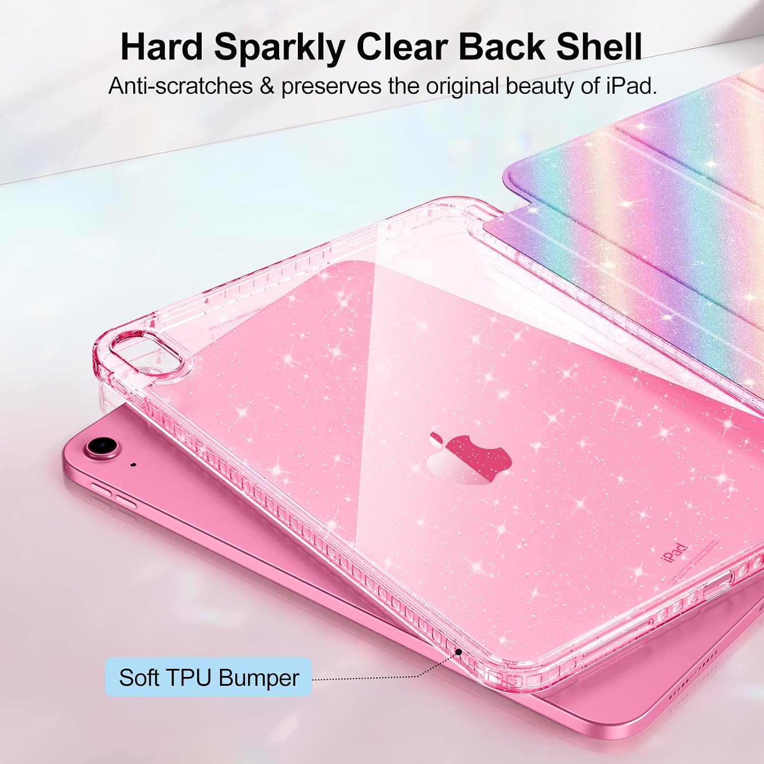 Detalle 2 de FINTIE Glitter Case for iPad 11in with Pencil holder